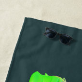 Emerald Roadrunner of the Verdant Horizon ビーチタオル (インサイチュ)