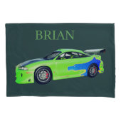 Emerald Roadrunner of the Verdant Horizon 枕カバー (正面)