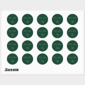 Emerald Romance wedding stickers  ラウンドシール (シート)
