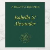 Emerald Romance wine labels  ワインラベル (シングルラベル)