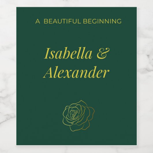 Emerald Romance wine labels  ワインラベル (シングルラベル)