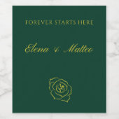 Emerald Romance wine labels ワインラベル (シングルラベル)