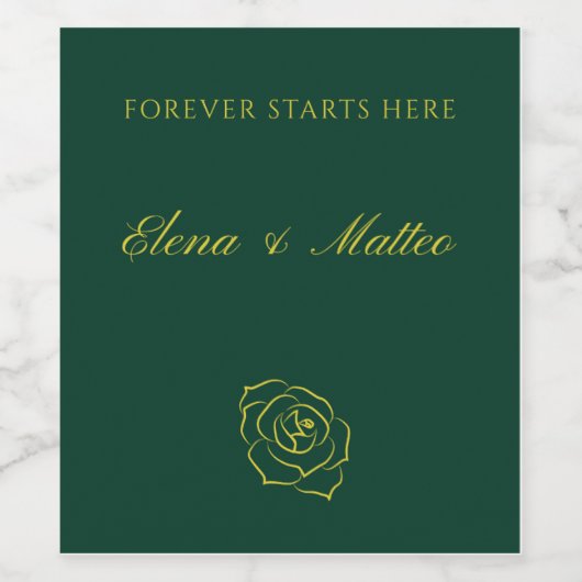 Emerald Romance wine labels ワインラベル (シングルラベル)