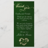 Emerald - Roses, Heart & Thank You メニュー (裏面)