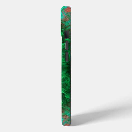 Emerald Sacred Geometry Fractal Art Case-Mate iPhoneケース (裏面 / 左)