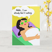 Emerald Spa Mothers Day Card カード (黄色い花)