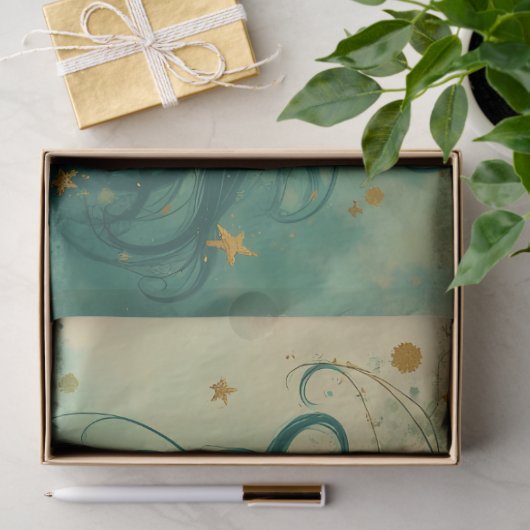 Emerald Starlight Christmas – Whimsical Fantasy 薄葉紙 (ギフト)