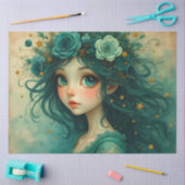 Emerald Starlight Christmas – Whimsical Fantasy 薄葉紙 (クラフト)