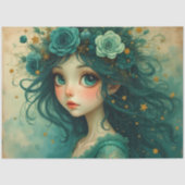 Emerald Starlight Christmas – Whimsical Fantasy 薄葉紙 (正面)