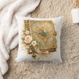 Emerald Storybook Fairytale Throw Pillow クッション