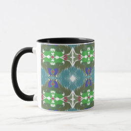 Emerald Tide Kaleidoscope マグカップ