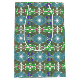 Emerald Tide Kaleidoscope ミディアムペーパーバッグ