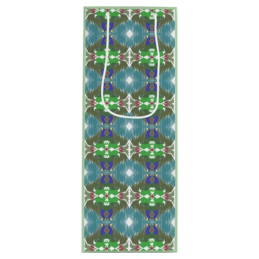 Emerald Tide Kaleidoscope ワインギフトバッグ (正面)