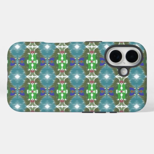 Emerald Tide Kaleidoscope Case-Mate iPhoneケース (裏面 (横))