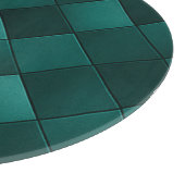 Emerald Tile Pattern – Modern Luxury カッティングボード (角)