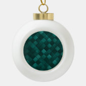 Emerald Tile Pattern – Modern Luxury セラミックボールオーナメント (正面)