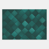 Emerald Tile Pattern – Modern Luxury ラッピングペーパーシート (正面2)