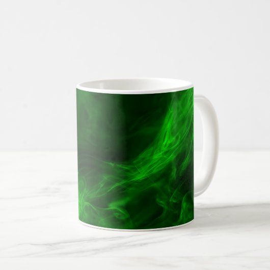 Emerald Vapor Glow コーヒーマグカップ (正面右)