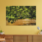 Emerald Veil over Rio Una キャンバスプリント (インサイチュ (リビング))