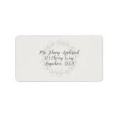 Emerald Vine Wedding Address ラベル (正面)