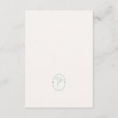 Emerald Wedding Information Details エンクロージャーカード (裏面)