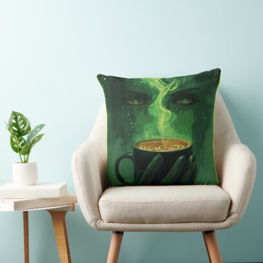 Emerald Whispers – The Spirit in the Cup クッション (椅子)