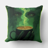 Emerald Whispers – The Spirit in the Cup クッション (正面)