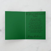 Emerald Witch curse Halloween greeting card カード (内部)