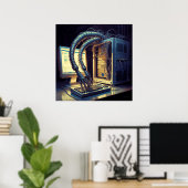 Emergence A.I – 風刺おもしろい芸術 ポスター (ホームオフィス)