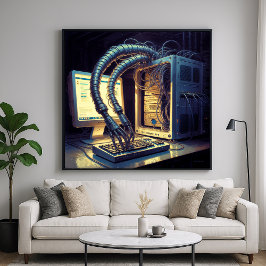 Emergence A.I – 風刺おもしろい芸術 ポスター