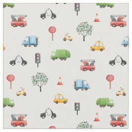 Emergency Cars rescue service toy car children kid ファブリック