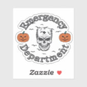 Emergency Departement Room Er Nurse Skeleton Hallo シール (シート)
