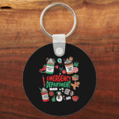 Emergency Department Christmas Crew Ed Christmas M キーホルダー (正面)