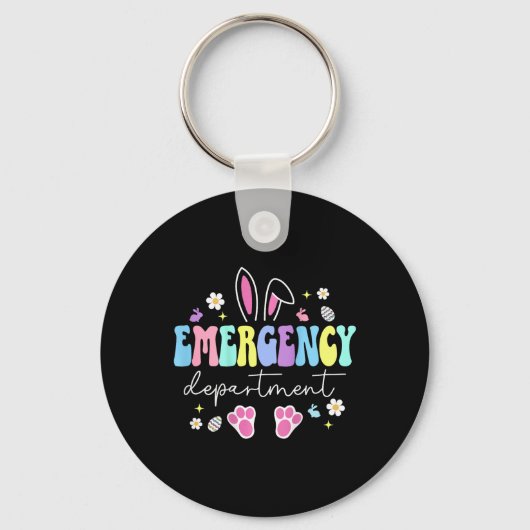 Emergency Department Easter Er Nurse Emergency Roo キーホルダー (正面)