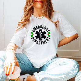 Emergency Department Holiday Heroes T Shirt Tシャツ
