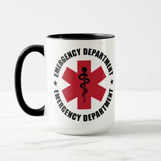 Emergency Department Star of Life Medical Emblem マグカップ (左)