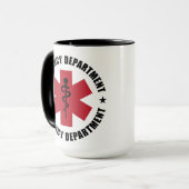 Emergency Department Star of Life Medical Emblem マグカップ (正面左)