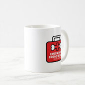 Emergency French Bulldog Treat Kit Funny Parody De コーヒーマグカップ (正面右)