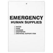 Emergency Human Supplies クリップボード (裏面)