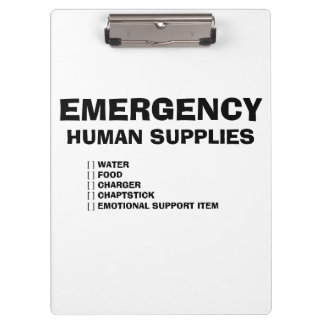 Emergency Human Supplies クリップボード
