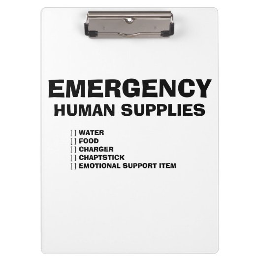Emergency Human Supplies クリップボード (正面)