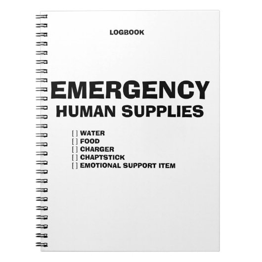 Emergency Human Supplies ノートブック (正面)