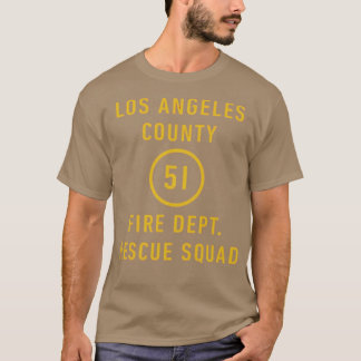 Emergency - Los Angeles County Fire Dept. Squad 51 Tシャツ
