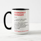 Emergency Manager Mug For Emergency Manager Gifts  マグカップ (左)