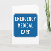 Emergency Medical Care Road Sign カード (正面)