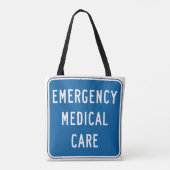 Emergency Medical Care Road Sign トートバッグ (裏面)