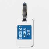 Emergency Medical Care Road Sign ラゲッジタグ (裏面縦)