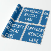 Emergency Medical Care Road Sign ラッピングペーパー (アンロールド)