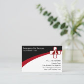 Emergency Medical Pet Services 名刺 (スタンド正面)