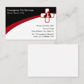 Emergency Medical Pet Services 名刺 (正面/裏面)